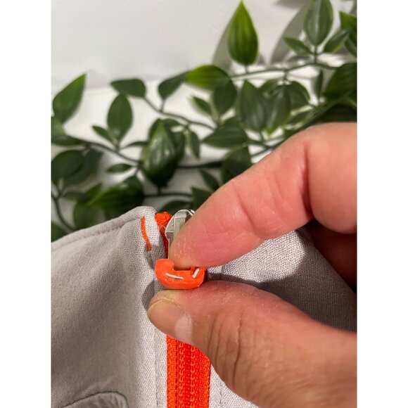 Under Armour Combine Training Mens Medium Full-Zip Jacket Grey/Orange - Picture 9 of 16